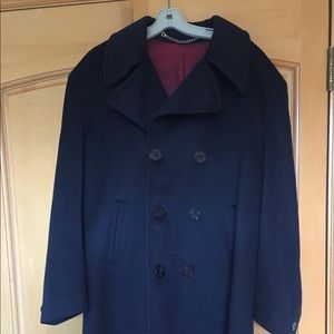 John Weitz Men's Wool Peacoat